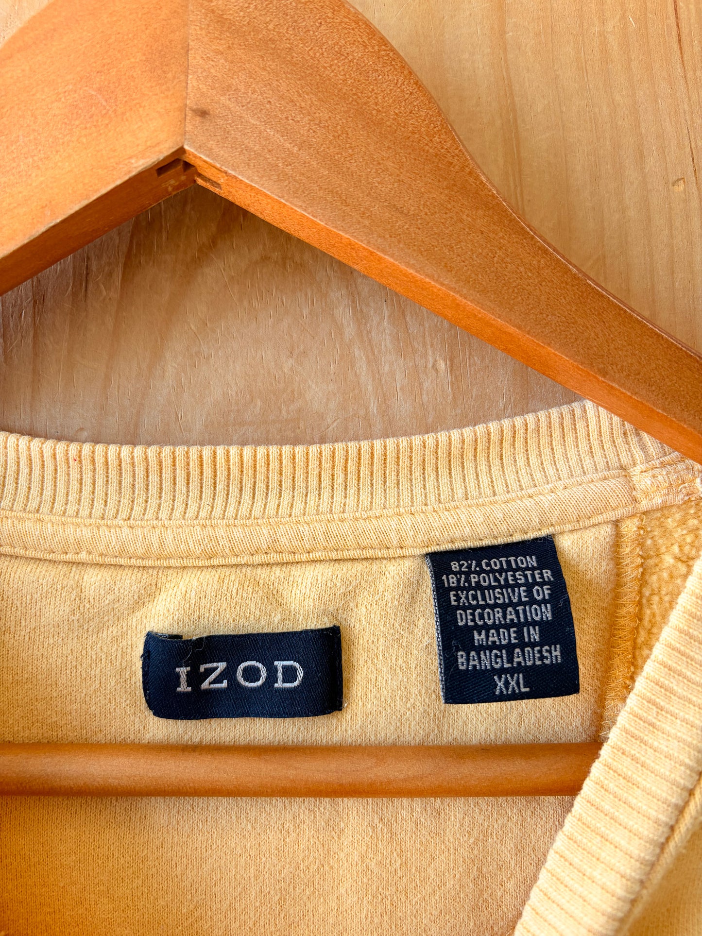 Izod Yellow Crewneck : XXL