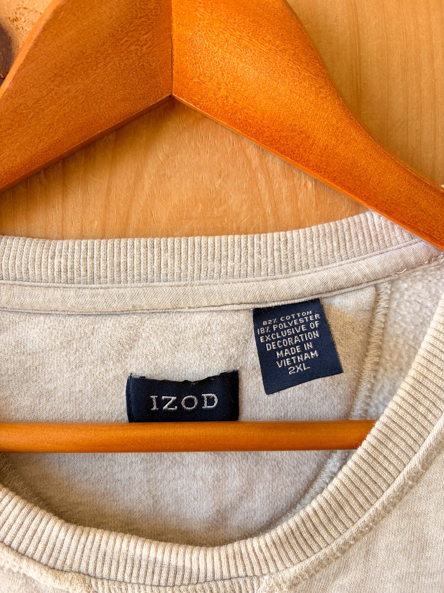 Beige Crewneck : 2XL (As Is)