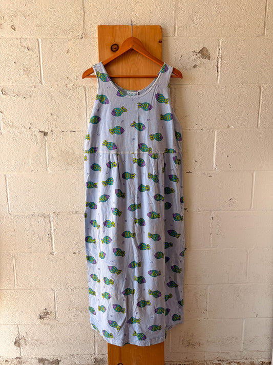 Deadstock Fresh Produce Fish Dress : XL