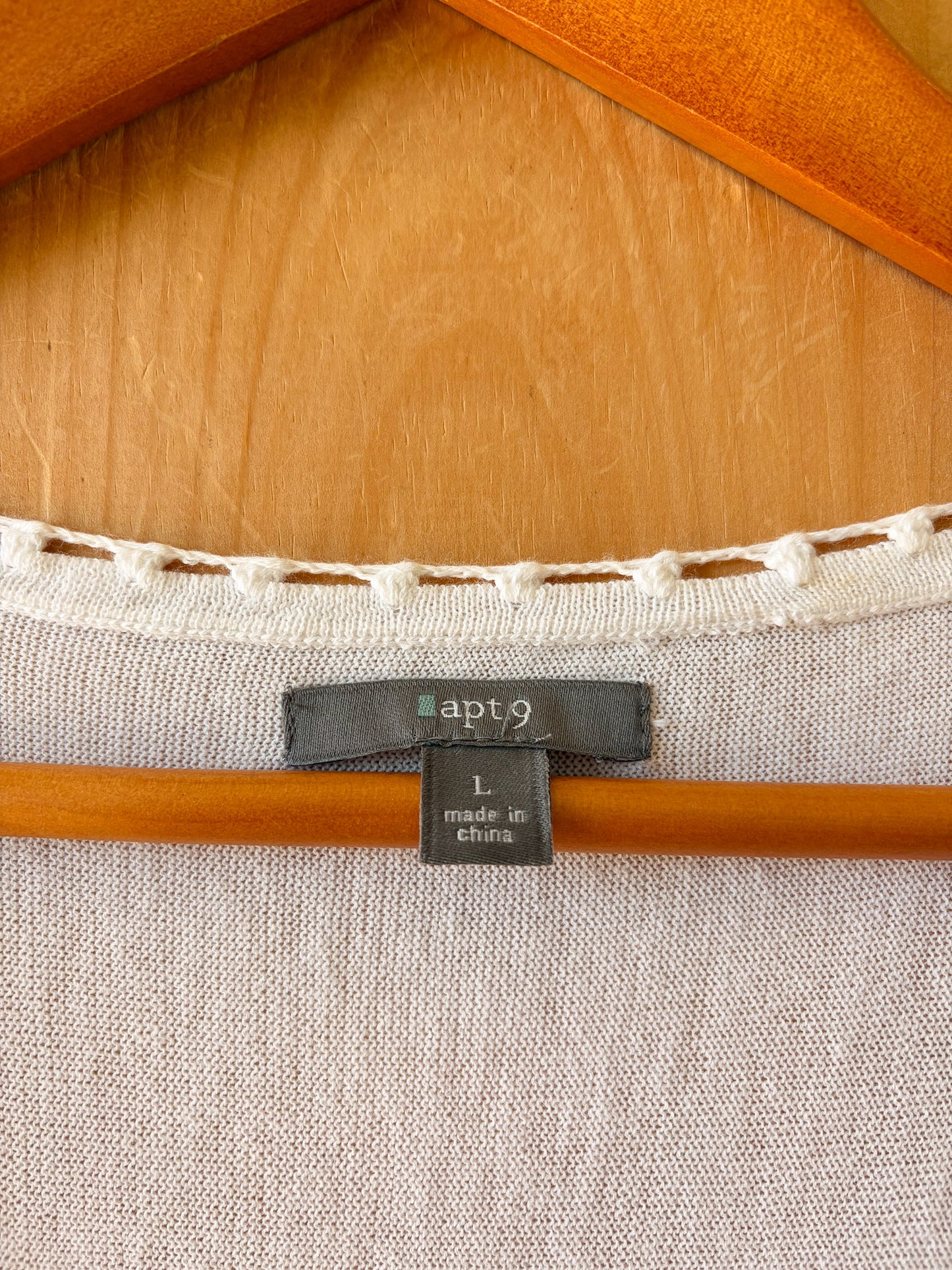 White Tie-Front Top : L