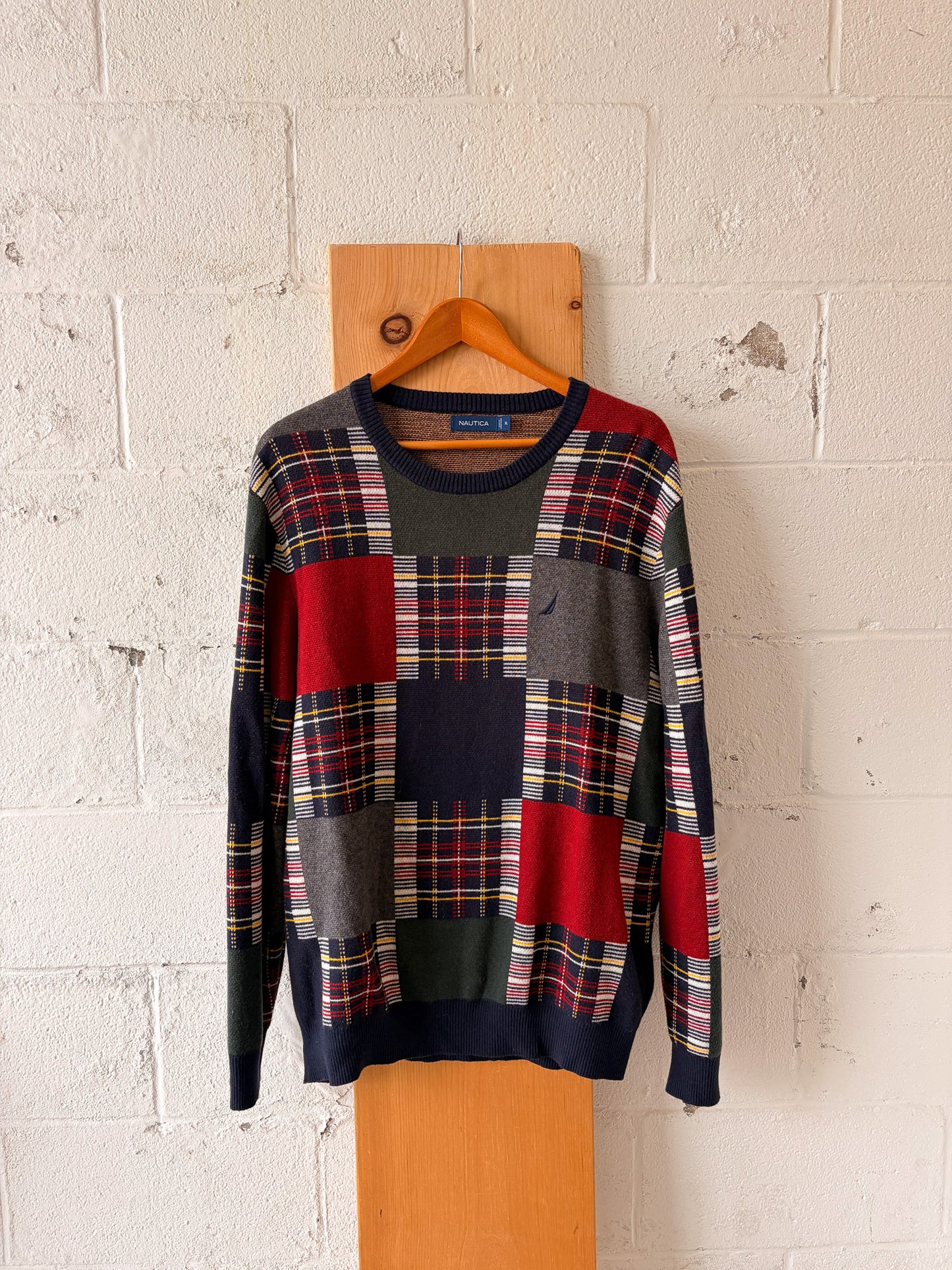 Nautica Plaid Sweater : XL