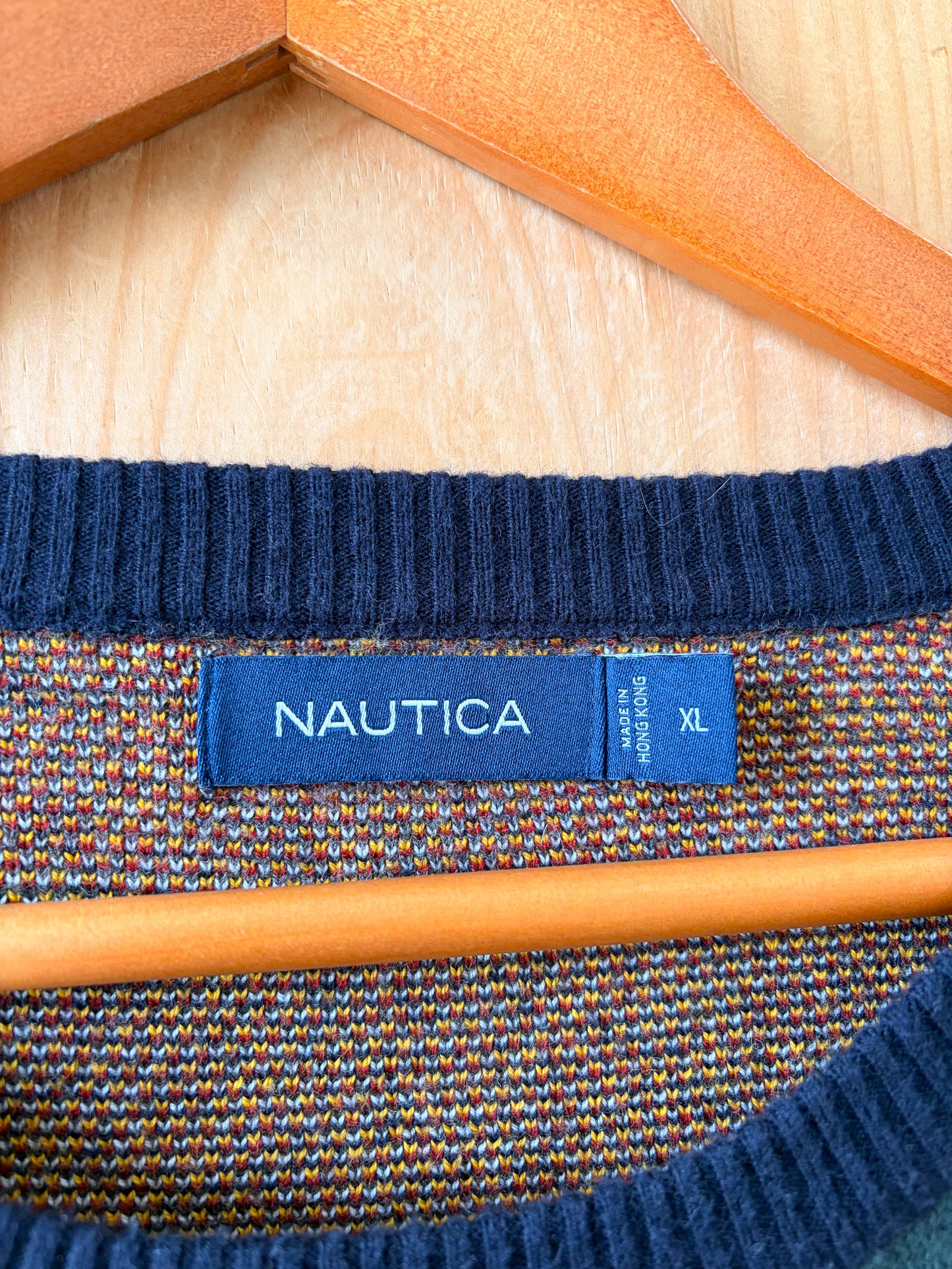 Nautica Plaid Sweater : XL