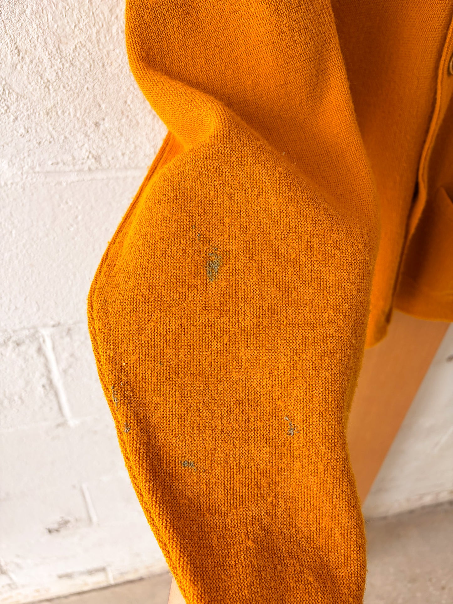 Vtg Mustard Cardigan : L/XL (As Is)