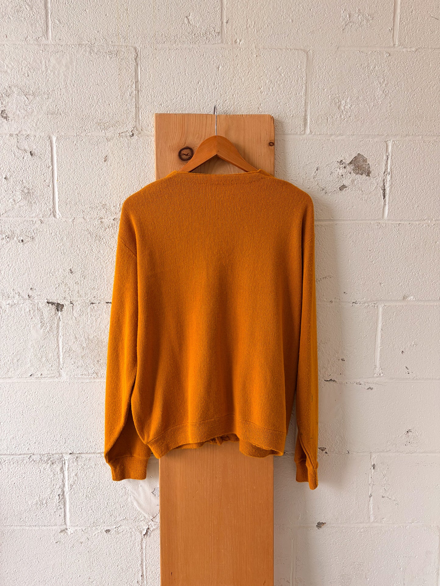 Vtg Mustard Cardigan : L/XL (As Is)