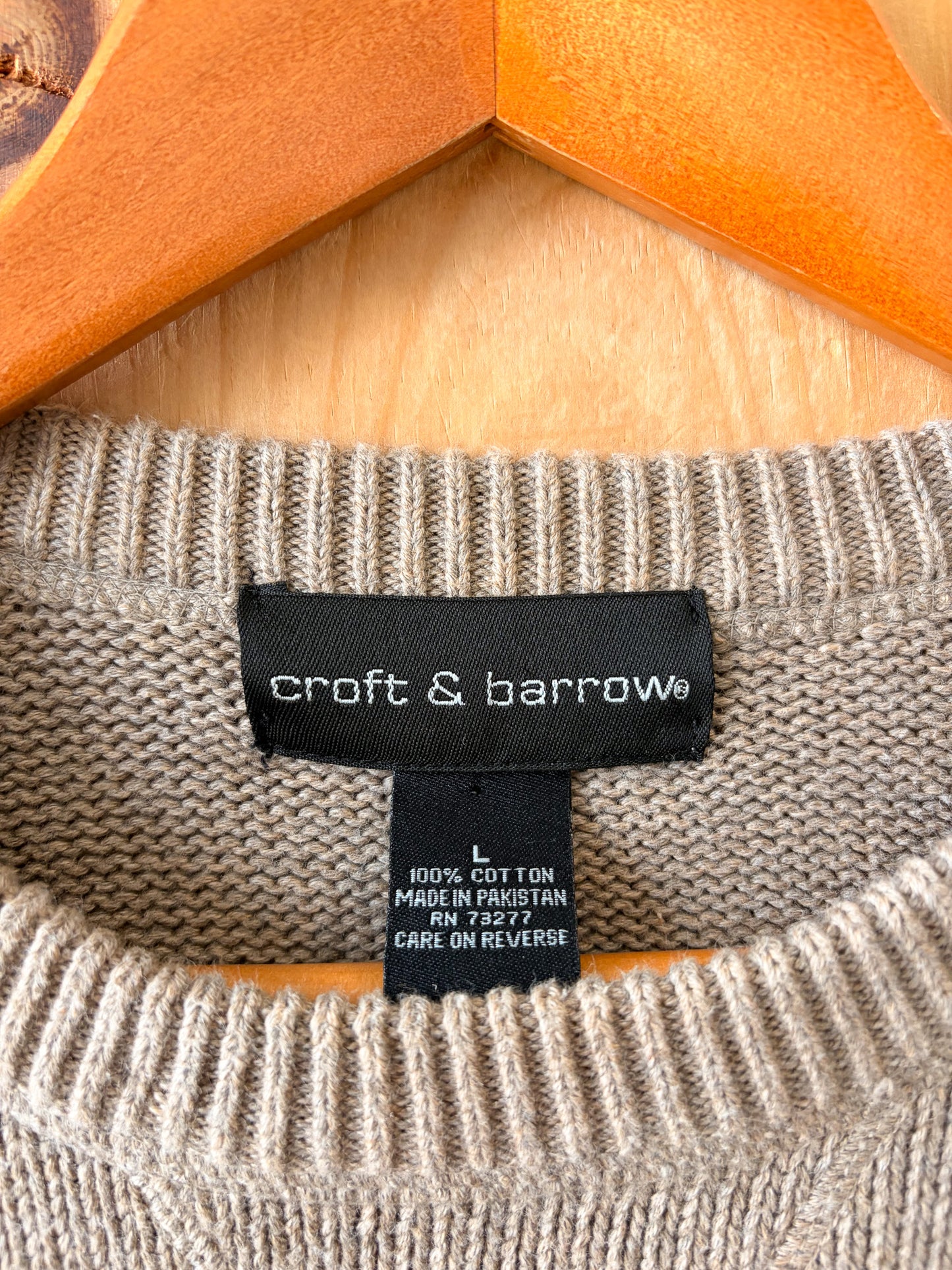 Oatmeal Brown Sweater : L