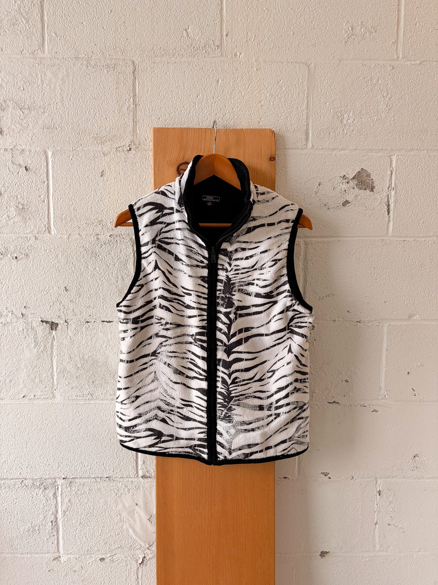 Zebra Print Vest : M