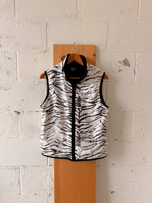 Zebra Print Vest : M