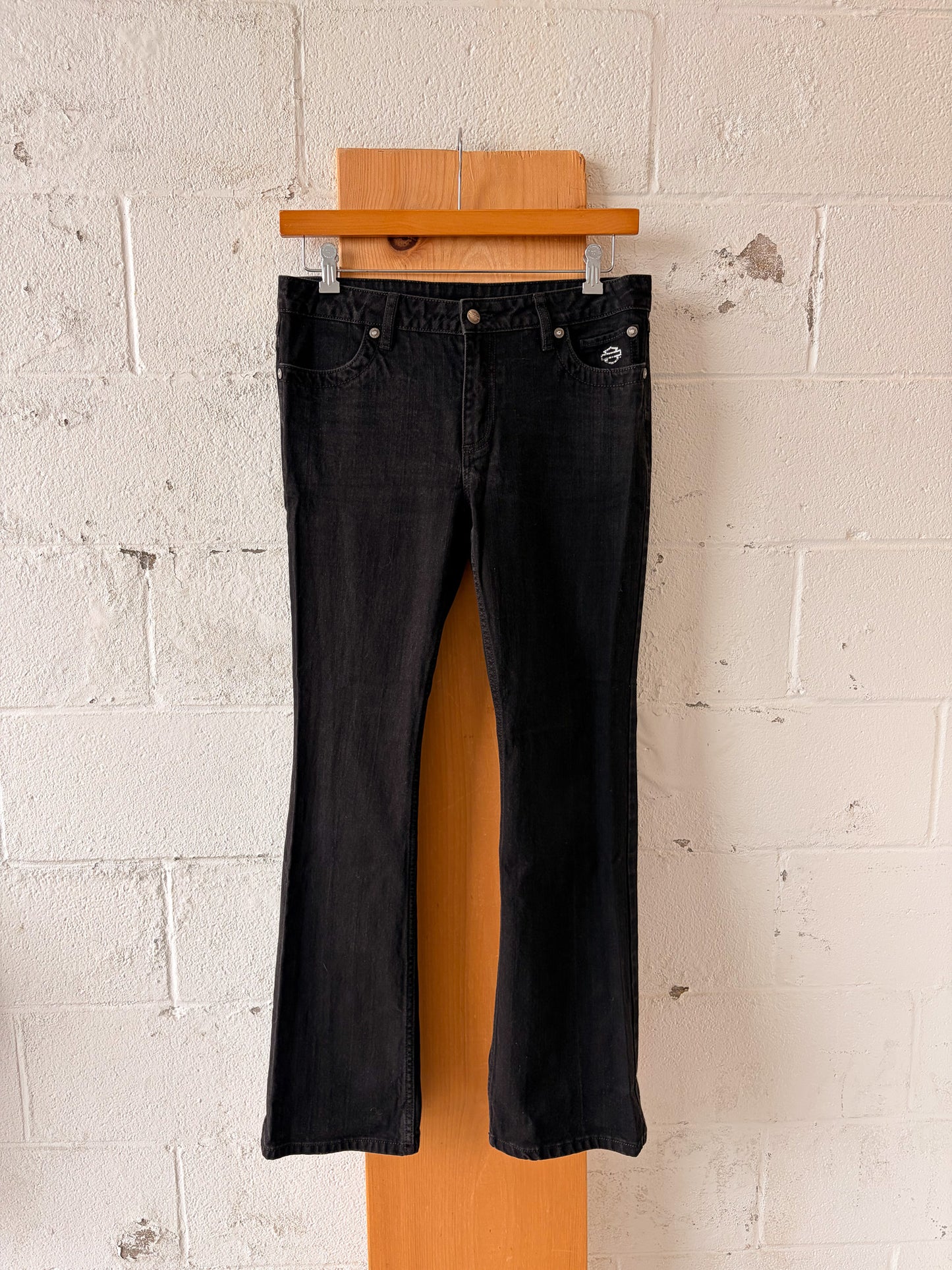 Black Harley Rhinestone Jeans : 12