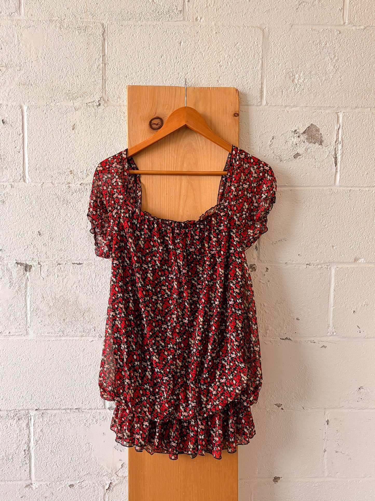 Cinched Floral Top : S/M