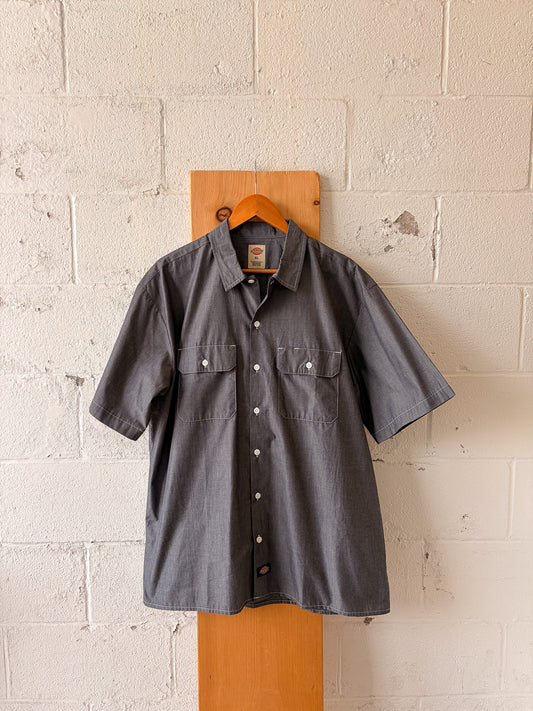 Dickies Gray Button Up : XL