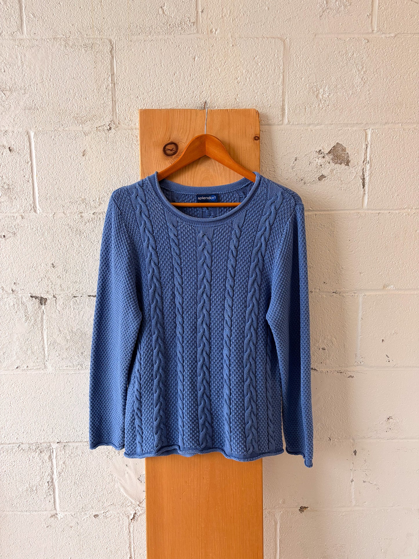 Blue Knit Sweater : M