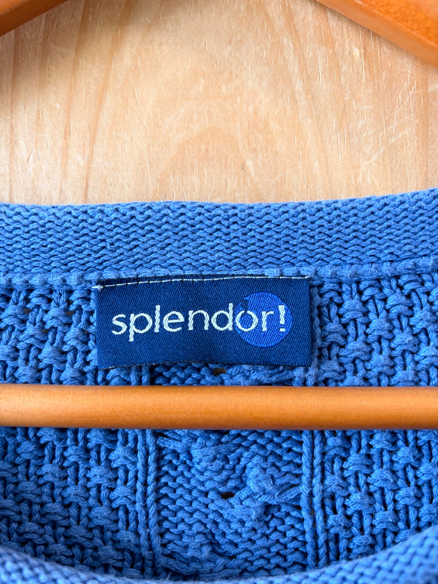 Blue Knit Sweater : M