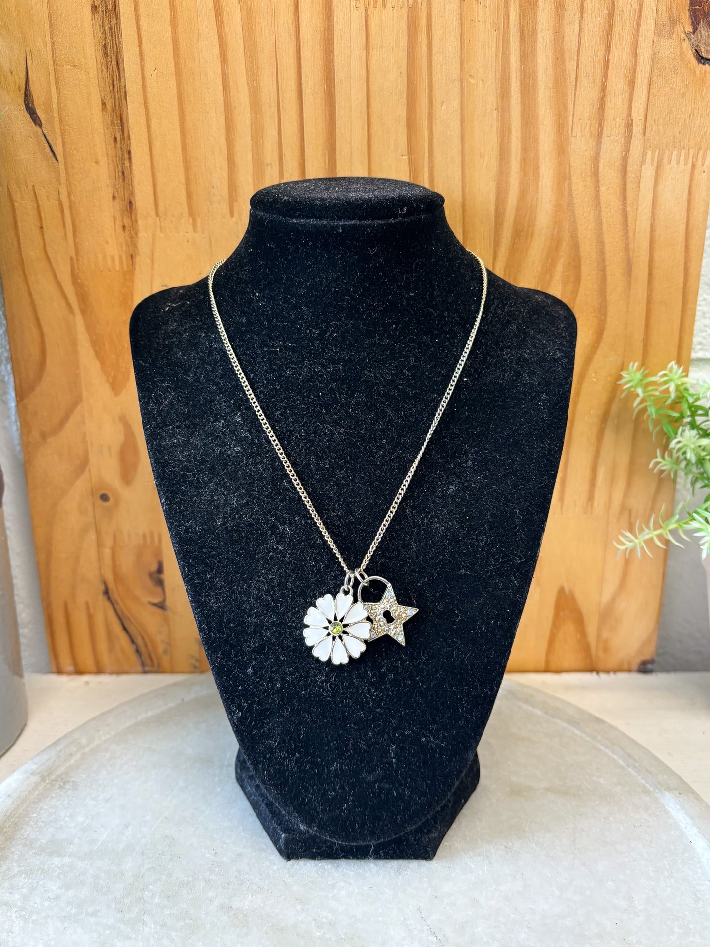 Daisy & Star Charmed Necklace
