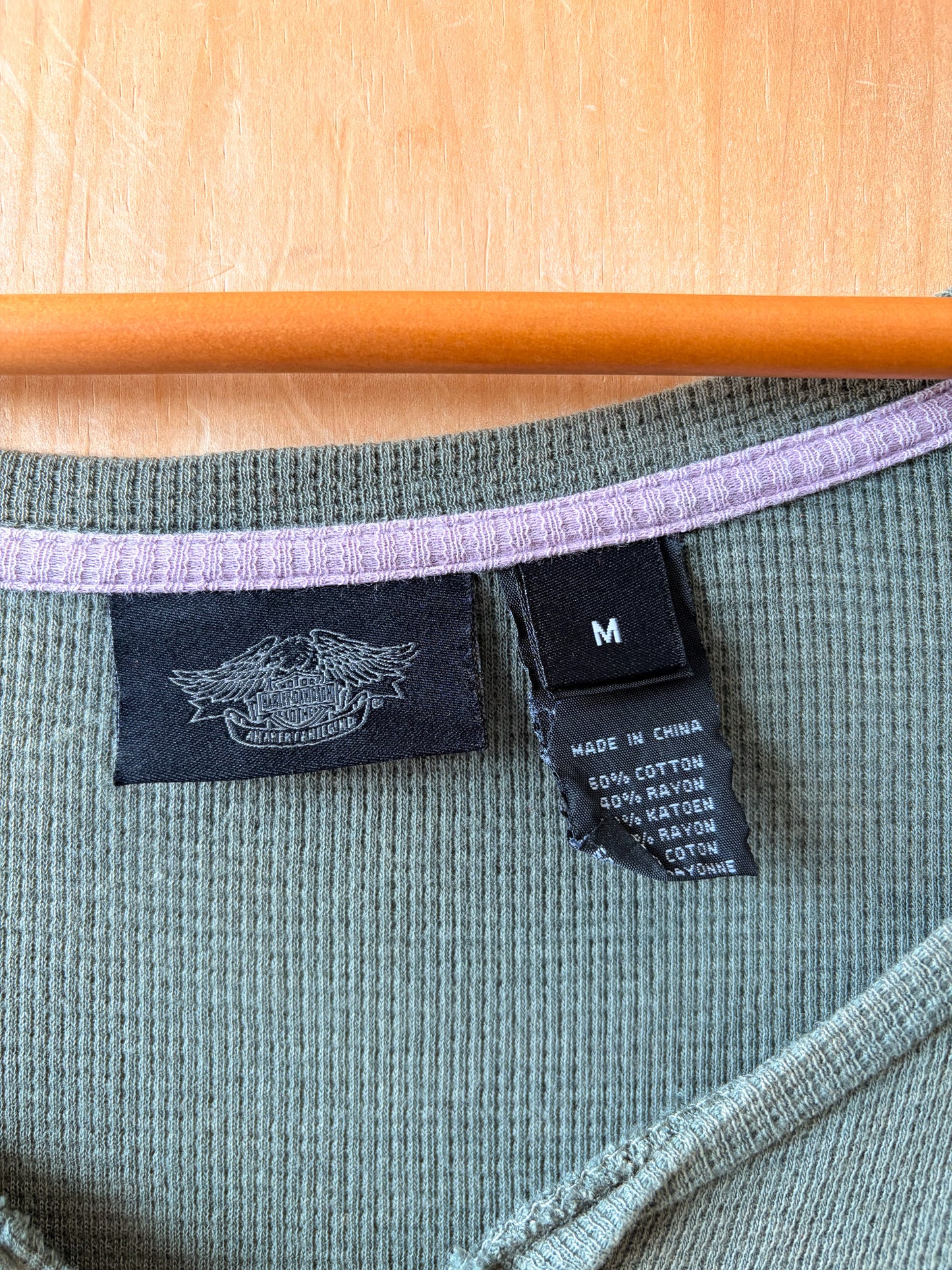 Green & Brown Thermal Harley Top : M