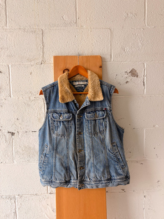Tommy Hilfiger Faux Fur Lined Vest : XL