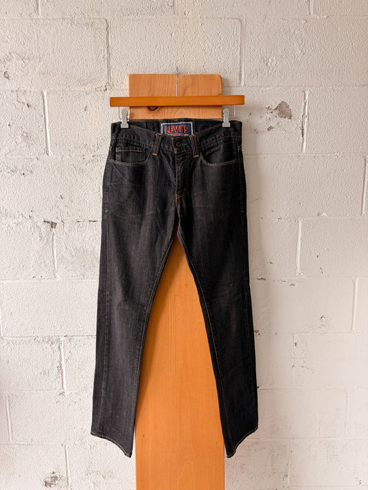 '08 Black Levi's 511 Jeans : 34"W