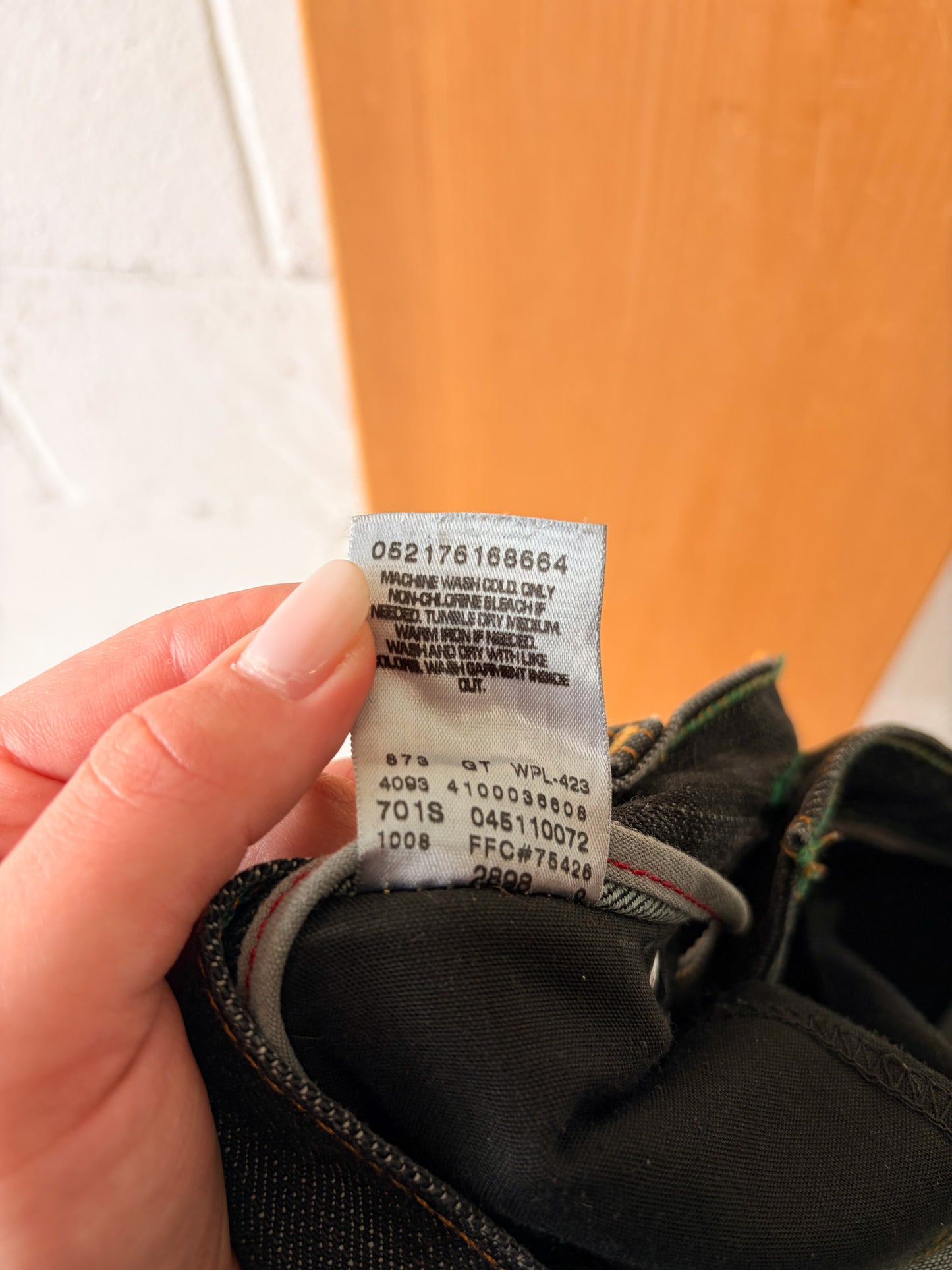 '08 Black Levi's 511 Jeans : 34"W