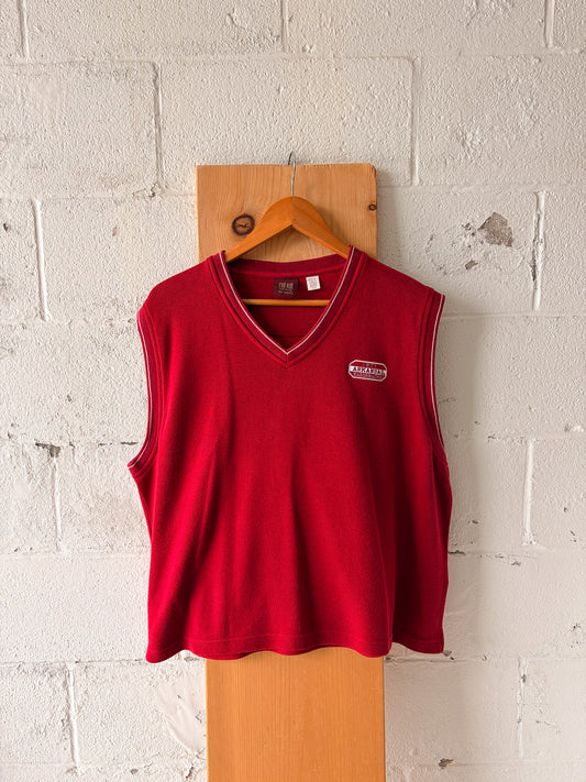 Red Oak Ladies Razorback Sweater Vest : XL