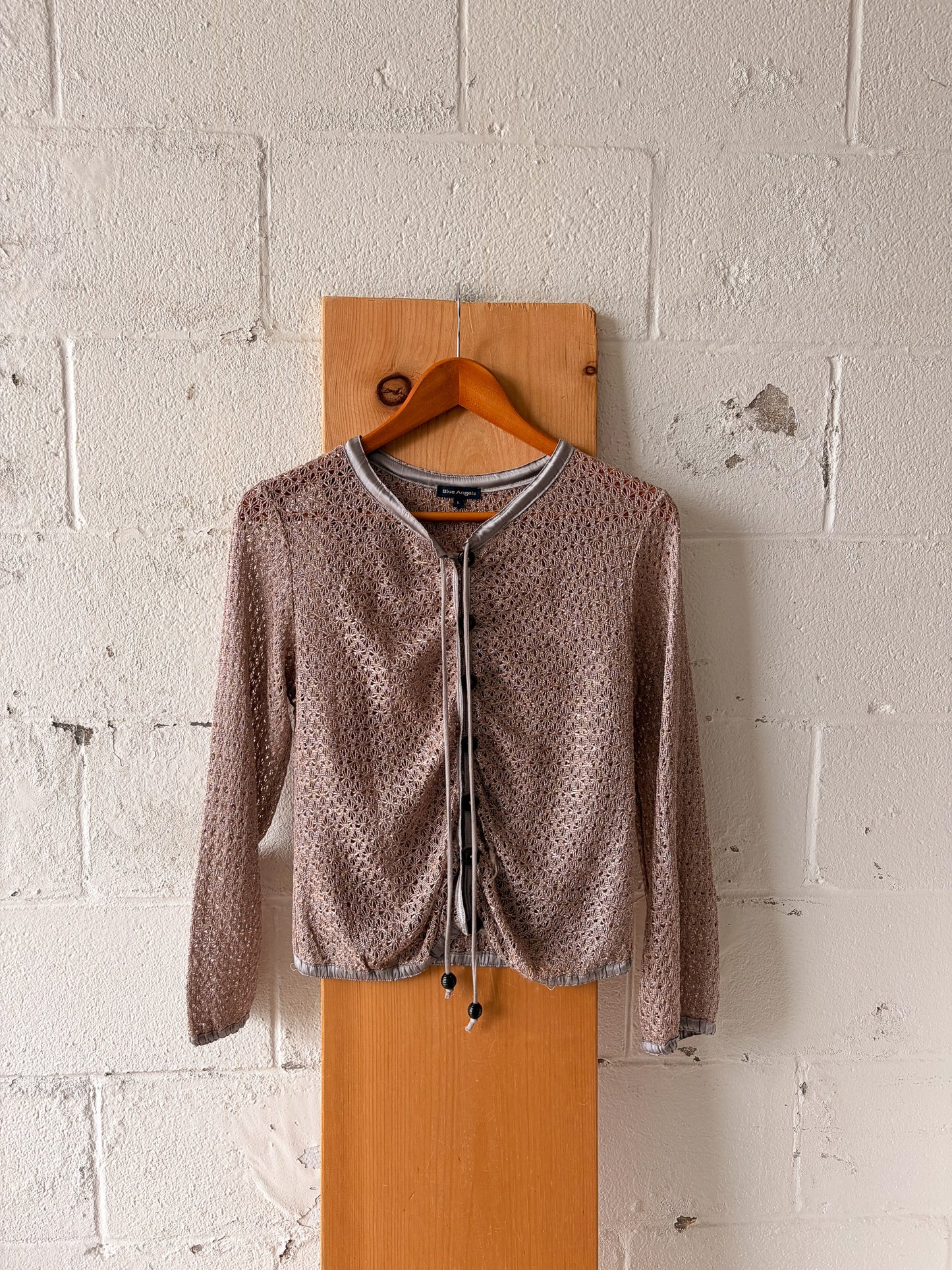 Blue Angels Metallic Cardigan : L