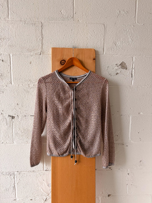 Blue Angels Metallic Cardigan : L