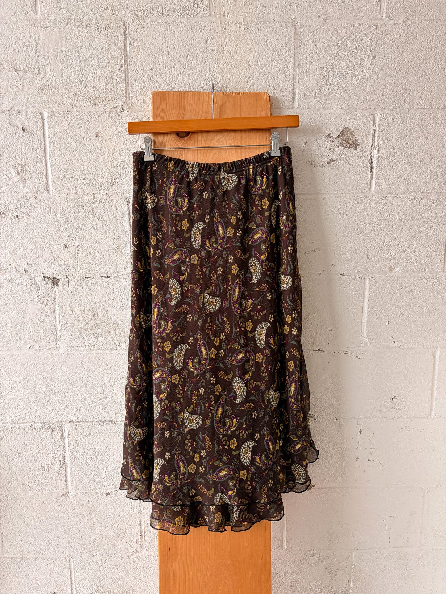 Brown Paisley Skirt : 14