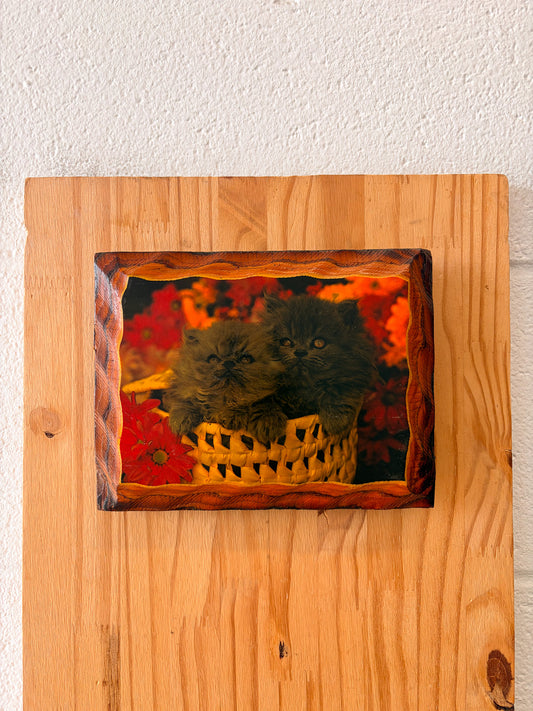 Wooden Kittens Plaque