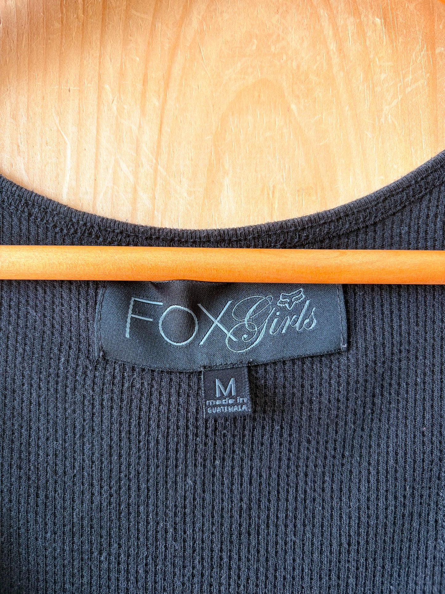 Y2K Fox Girls Henley Tank : M