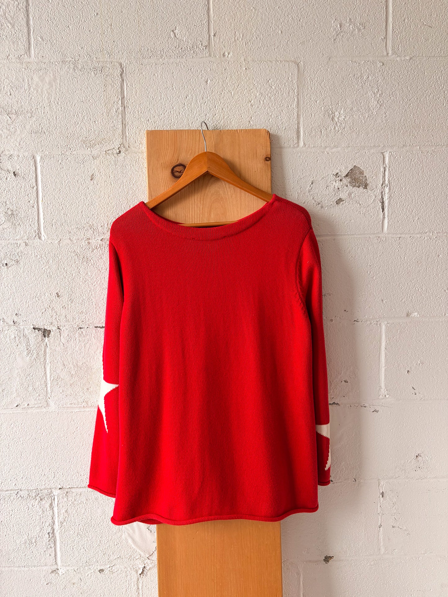 Red, White, & Blue Star Sweater : L/XL