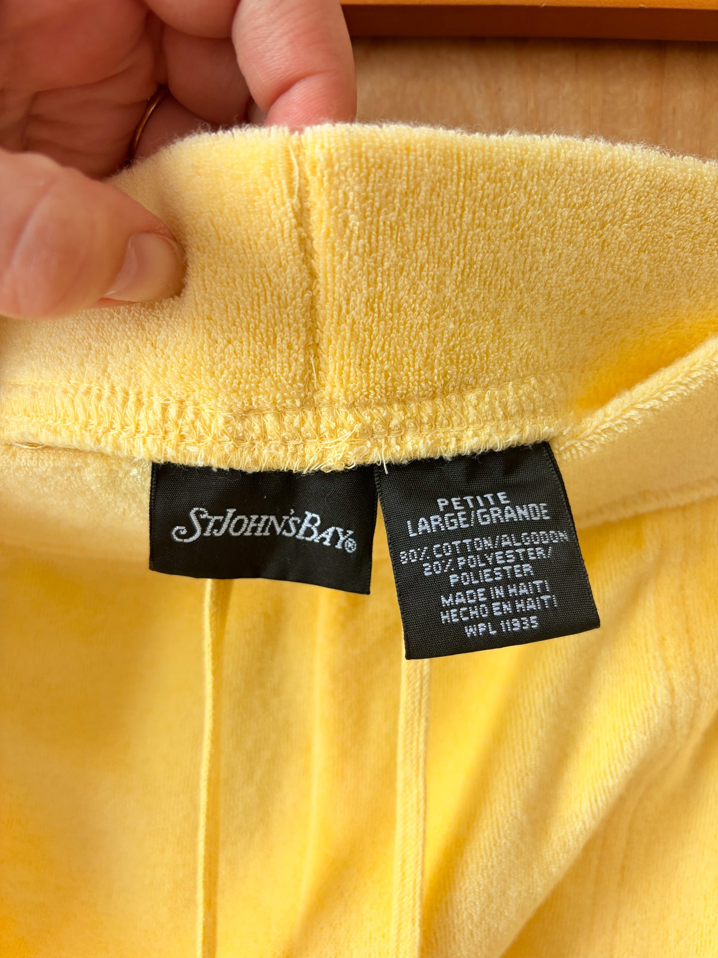 Yellow Terry Cloth Shorts : Petite L