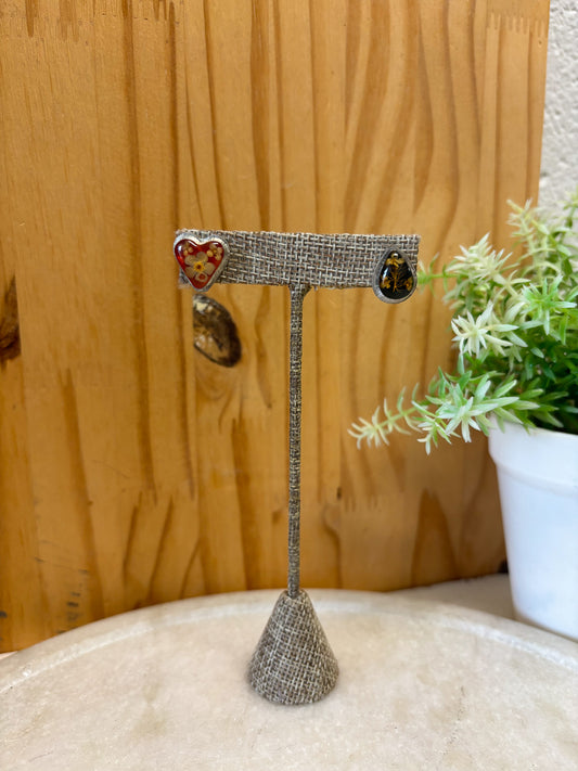 Pressed Flower Resin Earrings