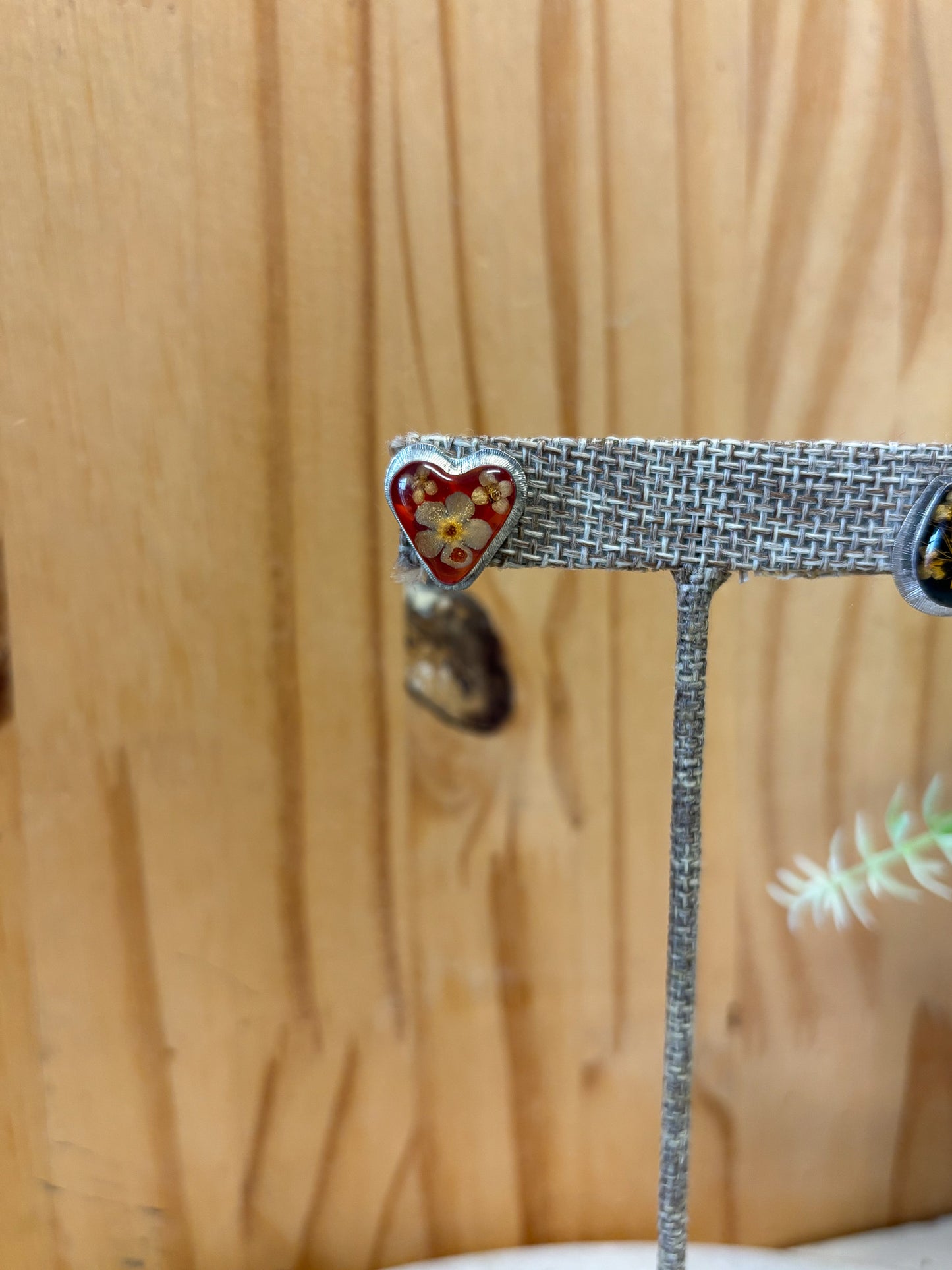 Pressed Flower Resin Earrings