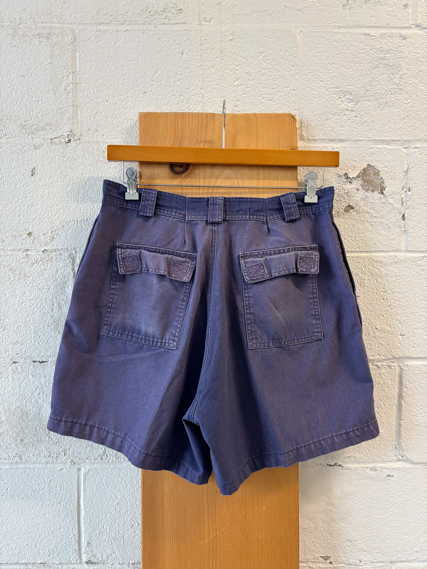 Vtg Blue Cargo Shorts : 35W