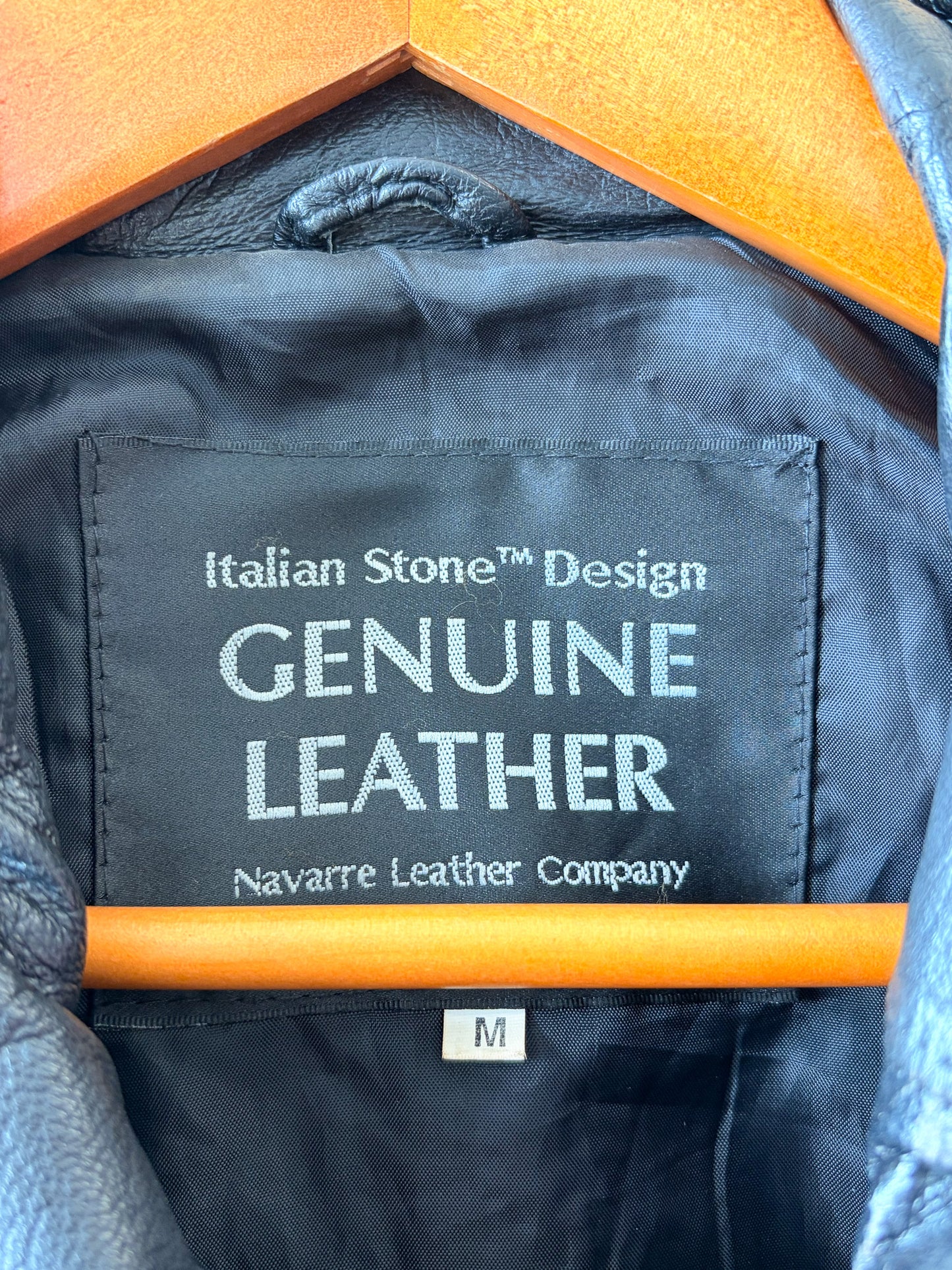 Navarre Leather Company Genuine Leather Bomber Jacket : M (Local Pick Up Only)