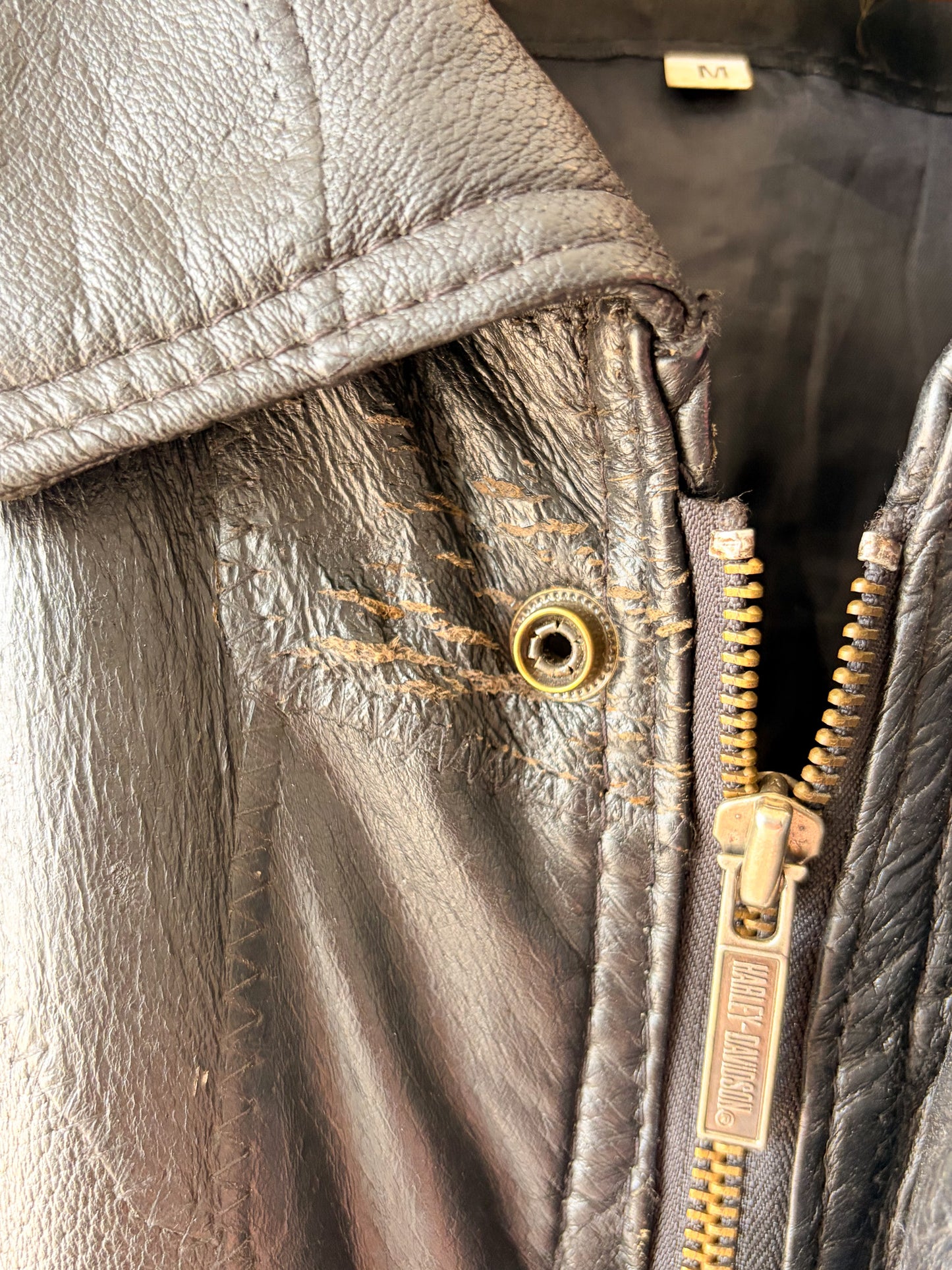 Navarre Leather Company Genuine Leather Bomber Jacket : M (Local Pick Up Only)