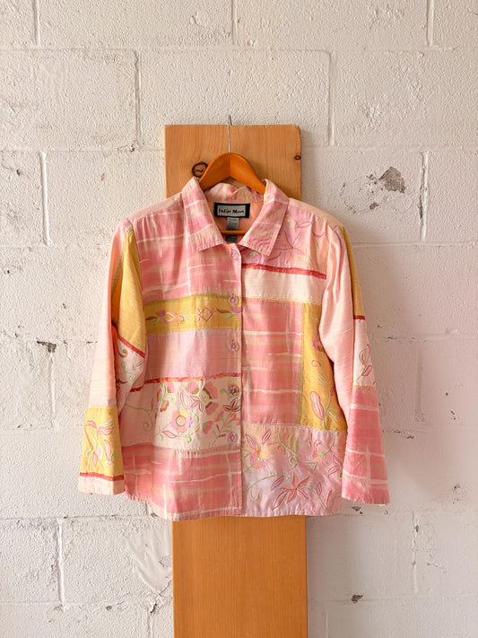 Vtg Pink Indigo Moon Jacket : L (As Is)