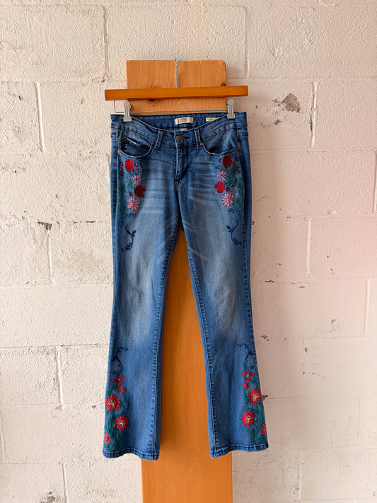 Floral Embroidered Jeans : 8R