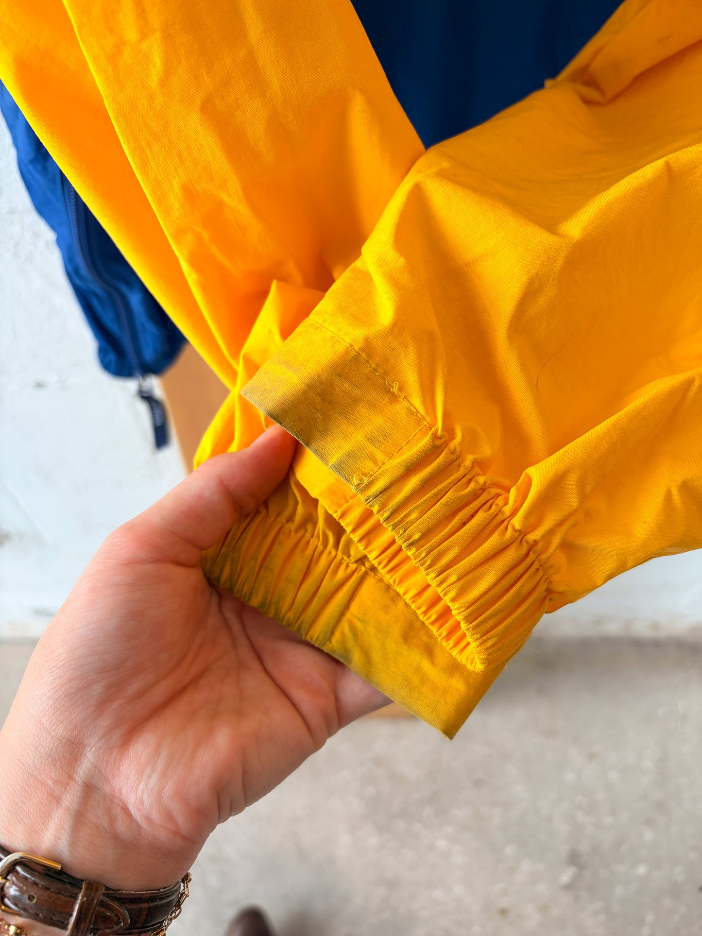 Vtg Nautica Quarter Zip Windbreaker : L