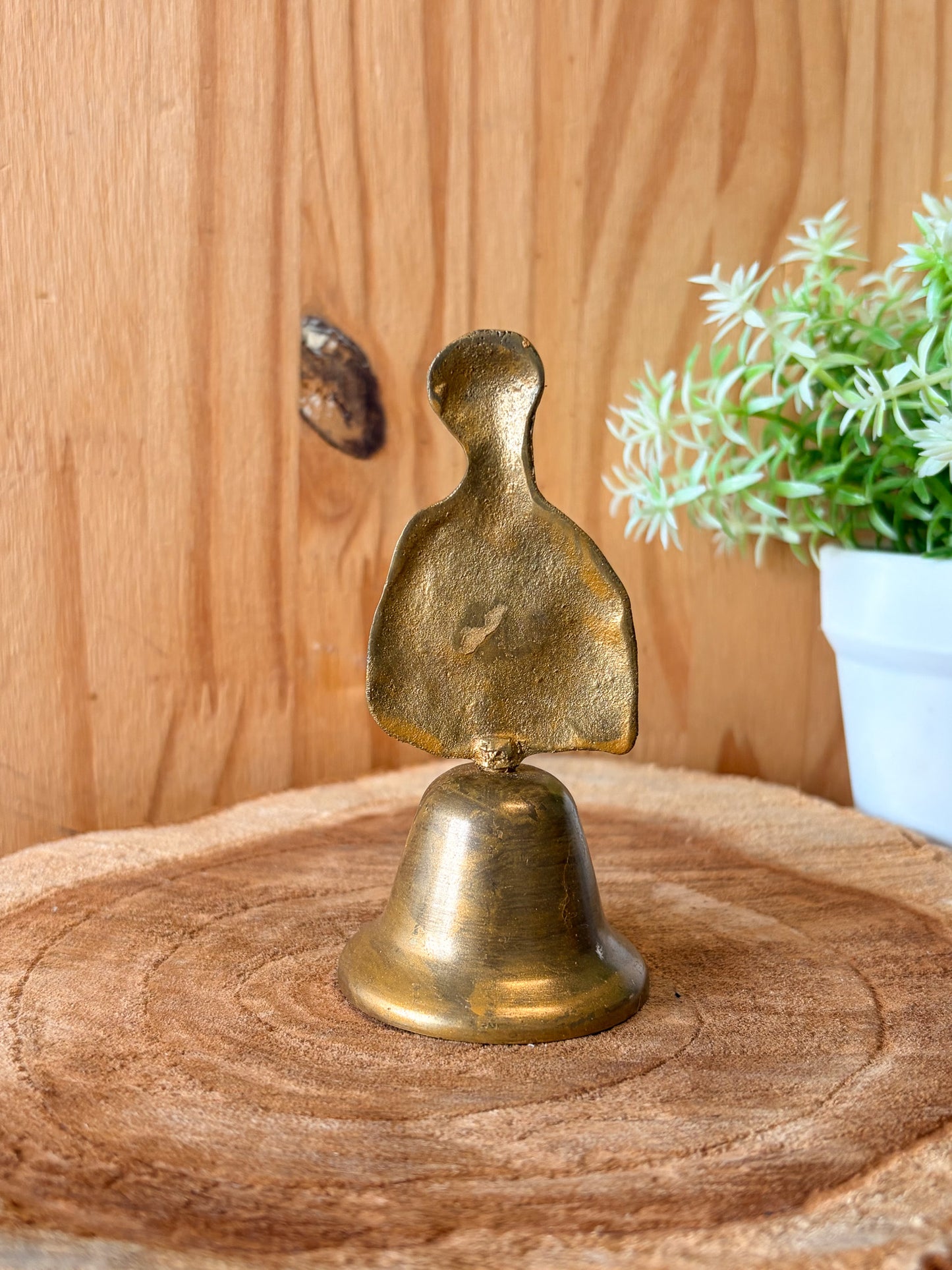 Vtg Ornate Brass Bell