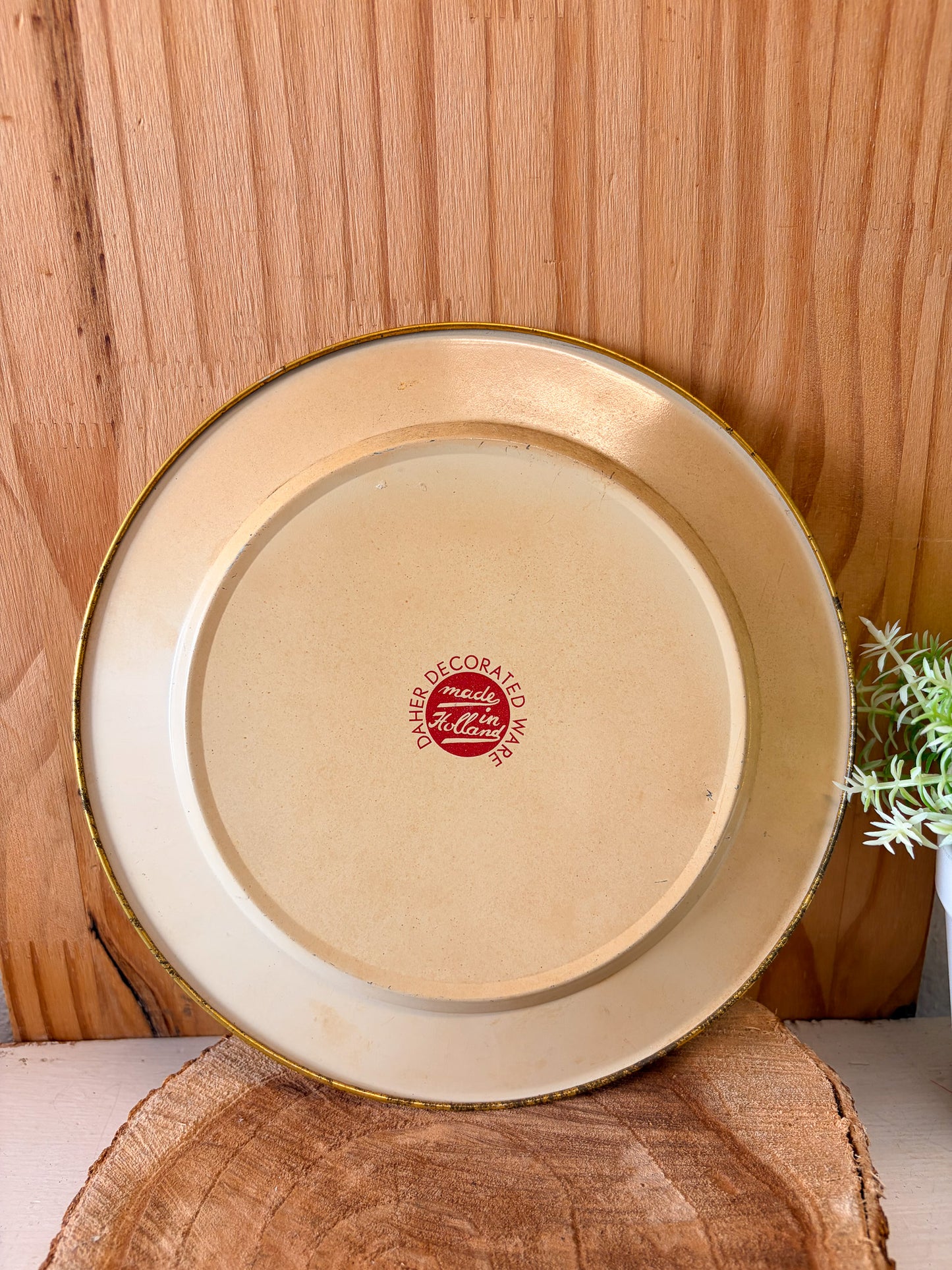 Vtg Daher Made In Holland Tin Plates