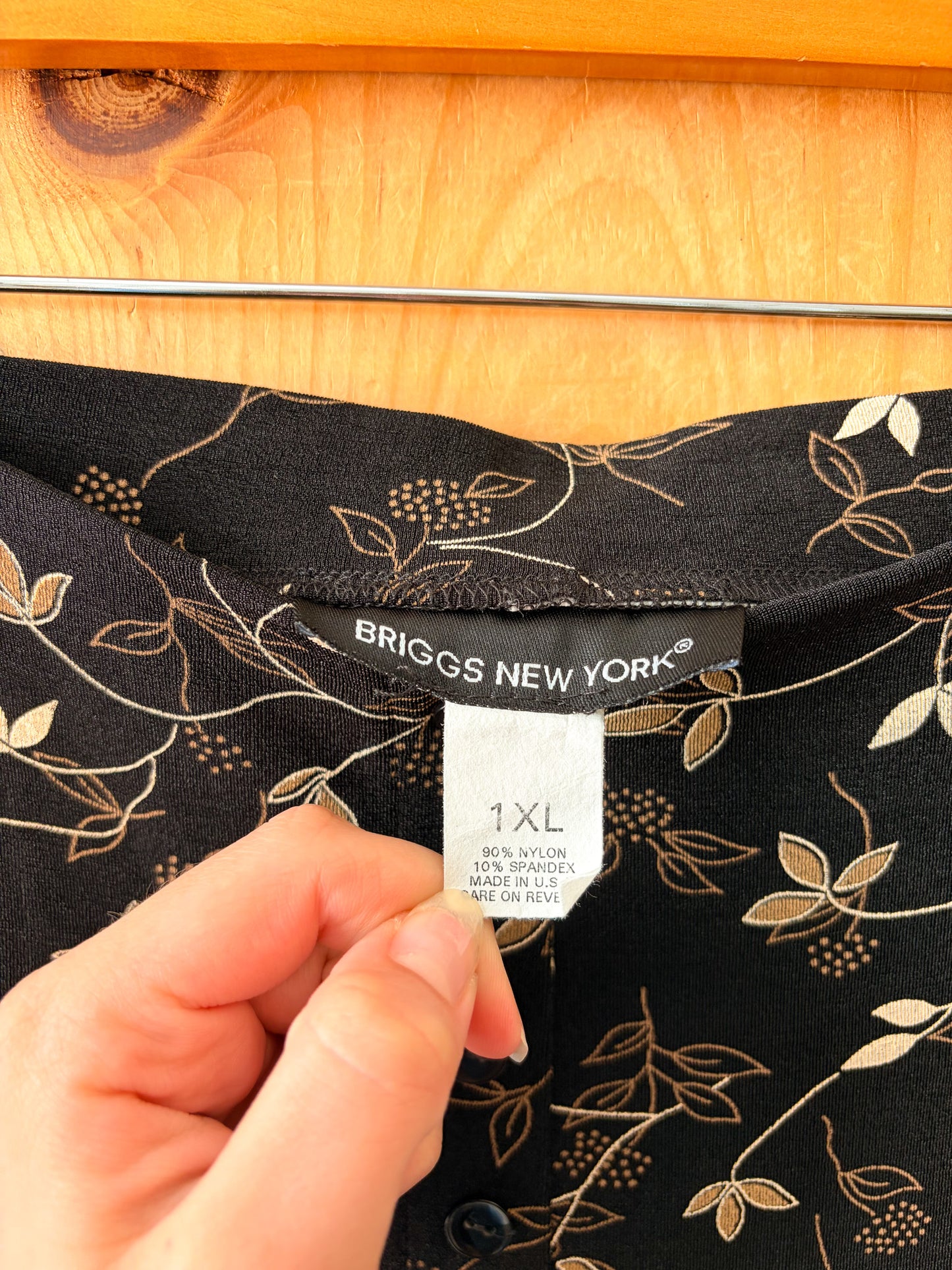 Neutral Flower Print Skirt : XL
