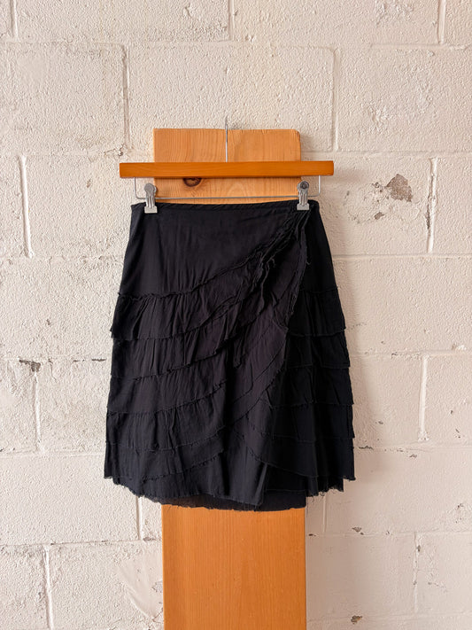 Wet Seal Ruffled Black Skirt : 3