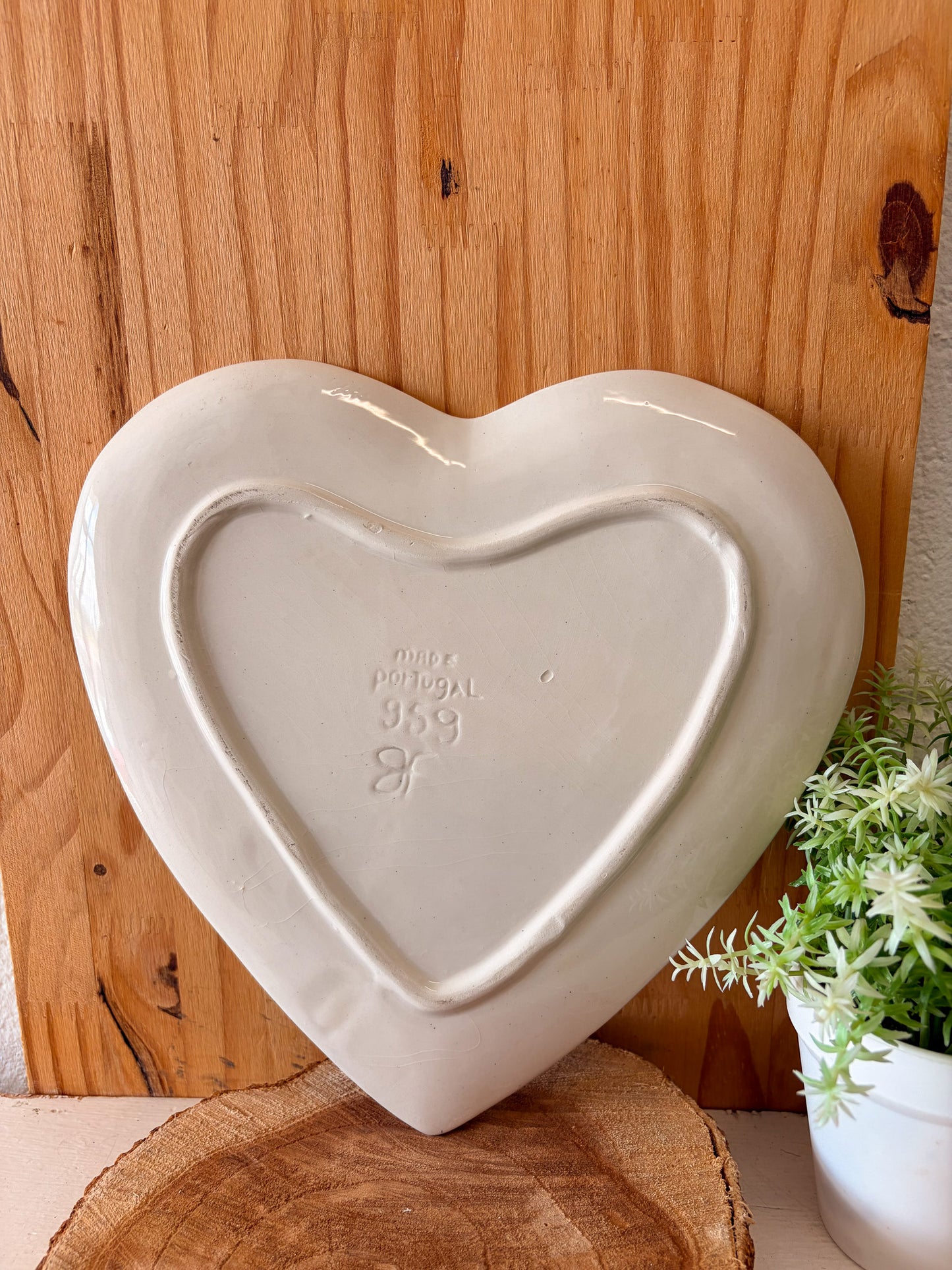 Speckled Blue Heart Plate (Local Pick Up Only)