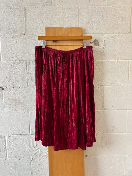 Red Velvet Skirt : XL