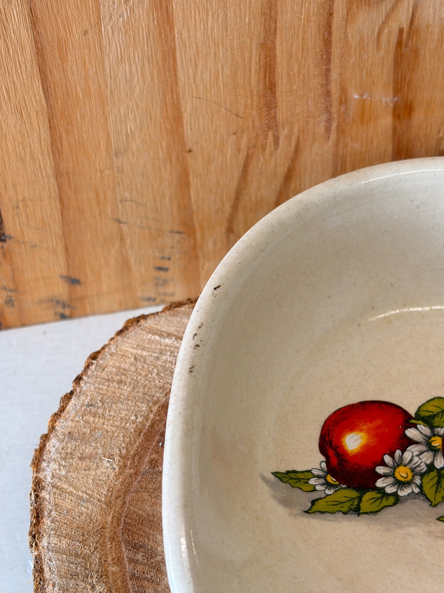 Vtg Shaker & Thangs Apple Painted Spoon Rest (Local Pick Up Only)