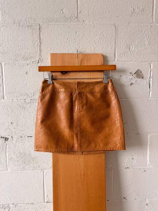 '01 Gap Leather Skirt : 4