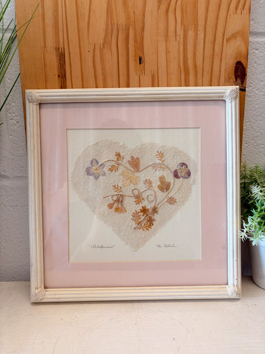1992 Framed Pressed Wildflowers (Local Pick Up Only)