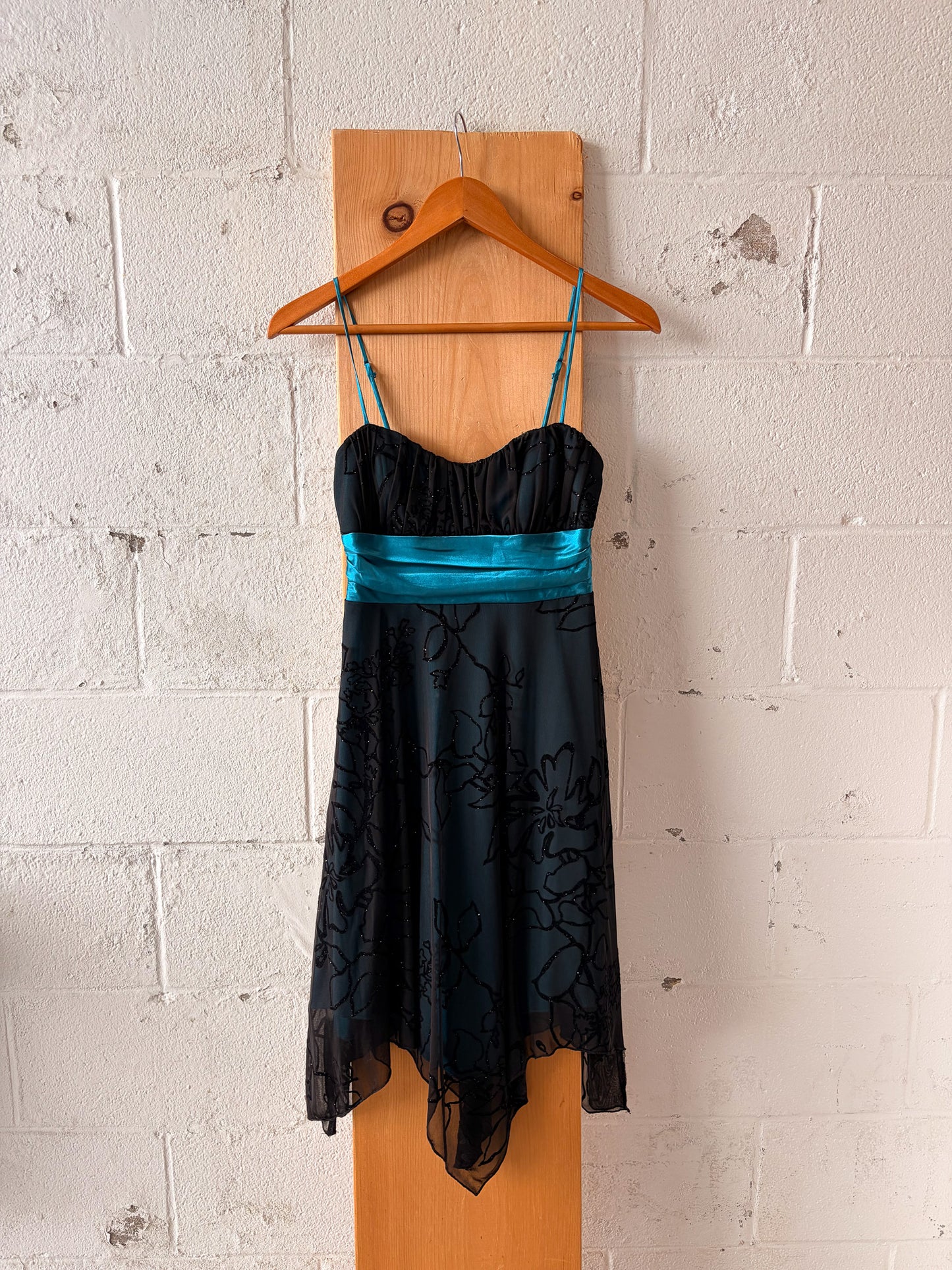 Y2K Speechless Turquoise Dress : XS