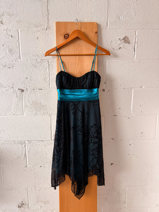 Y2K Speechless Turquoise Dress : XS