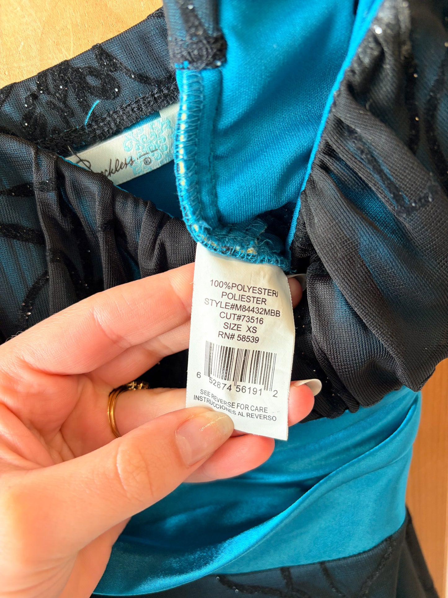 Y2K Speechless Turquoise Dress : XS