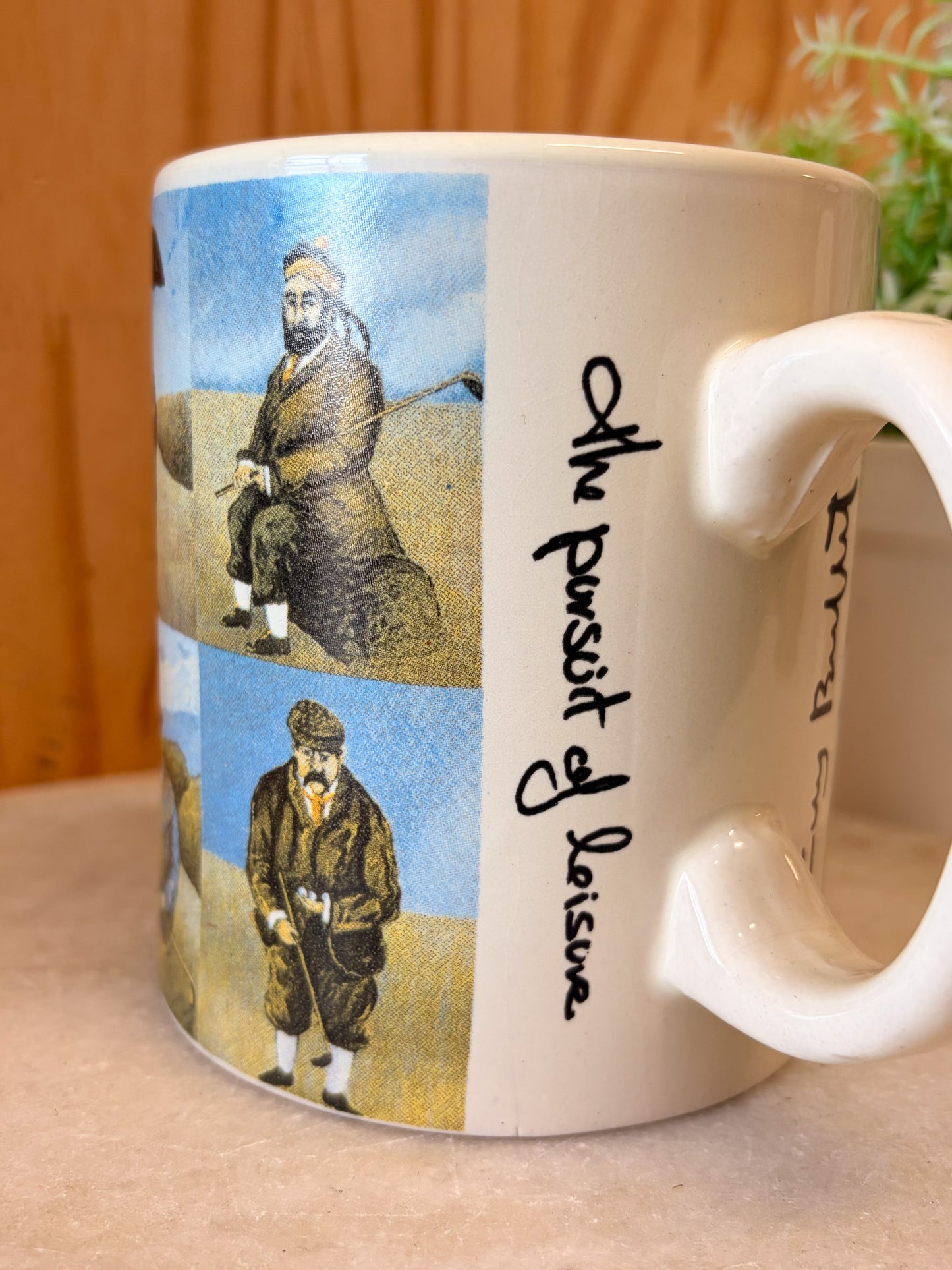 Vtg "Pursuit of Leisure" Mug